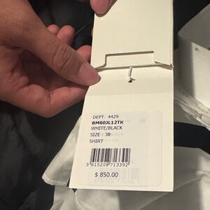 Givenchy Cream and Black Graphic Shirt